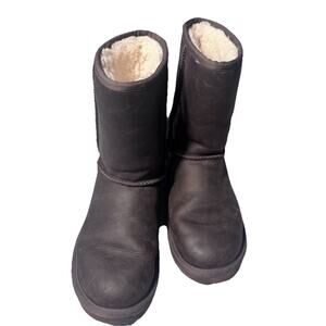 UGG BOOTS CLASSIC SHORT Brown Size 7 Leather Brownstone 1016559